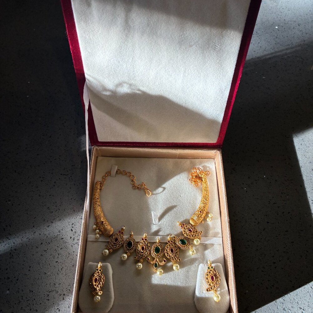 Handmade Necklace and Earring Set